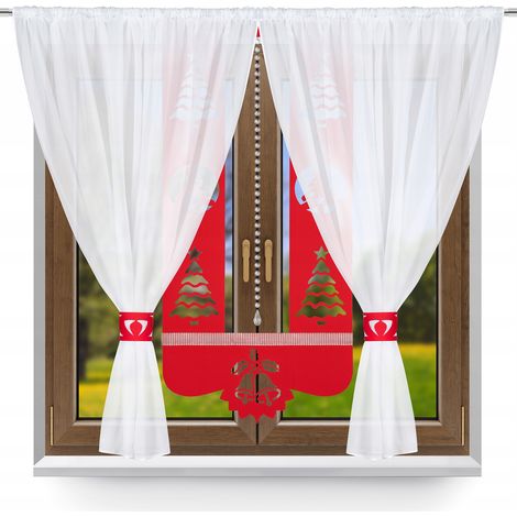 Moderner R2-Vorhang, Weihnachtsset, glamouröses dekoratives Weihnachtsbaum-Paneel 400x145