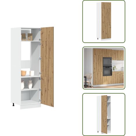 Kühlumbauschrank Artisan-Eiche 60x57x207 cm Holzwerkstoff - Kühlumbauschrank - Kühlumbauschränke - Umbauschrank Für Kühlschrank - Kühlschrank Verkleidung (1/5)