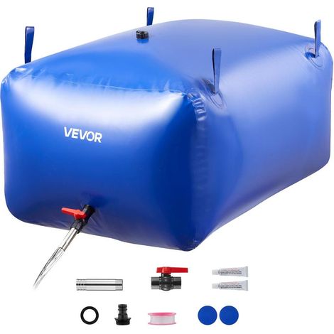 400L Réservoir d'Eau Souple pour Stockage et Irrigation Jardin, Vessie Pliable en PVC 1000D Résistant (1/5)