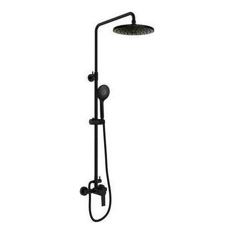 Conjunto ducha monomando extensible go 2 negro CLEVER