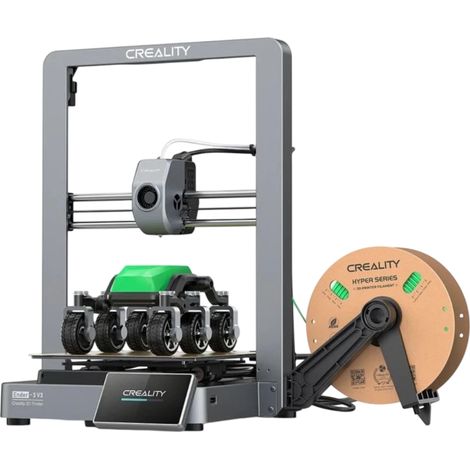 Creality Ender 3 V3 - Alta velocidade 600 mm/s, Tamanho de impressão 220x220x250mm, Arrefecimento rápido Preto FDM