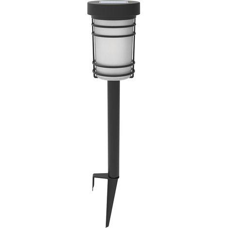 Lumière solaire de jardin, lampe décorative en verre et métal, s'allume automatiquement à la nuit, étanche, sans fil, extérieur, modèle HW-6242 (1/5)