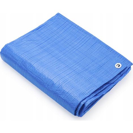 Bâche bleue 50 g 4 m x 8 m (1/3)
