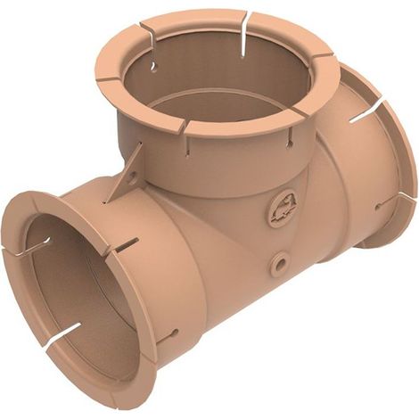 Pieza de conducto de aire Northio t-piece 65 mm beige