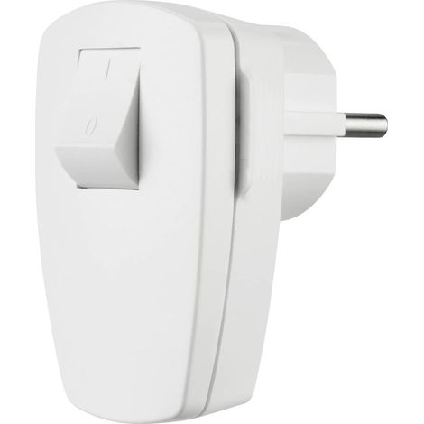 Fiche coudée amovible avec connecteur Unischuko 250 V, 16 A, IP20, blanche / 12100 (1/2)