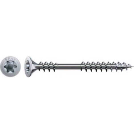 500 Vis Bois pour Rénovation Parquet Tête Fraisée Torx TSTAR + pointe 4CUT Double Filetage 4.5 x 60 mm - Zingué WIROX - D-Work
