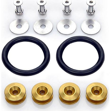 Vis hexagonales M6 (lot de 10) : rondelles pour pare-chocs, boulons concaves de moteur, rondelles pour plaque d'immatriculation, boulons de fixation pour voiture modifiée. (1/5)