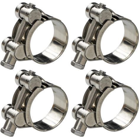 T-Bolzen-Rohrschelle, Außendurchmesserbereich 304 Edelstahl-Rohrschelle, verstellbare Rohrschelle 4er-Pack, (0,67" bis 0,75" - 17-19 mm) (1/5)