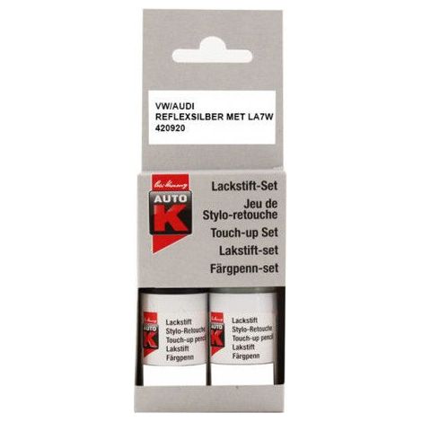 Stylo de retouche et vernis pour carrosserie - Audi - Volkswagen - LA7W Reflexsilber