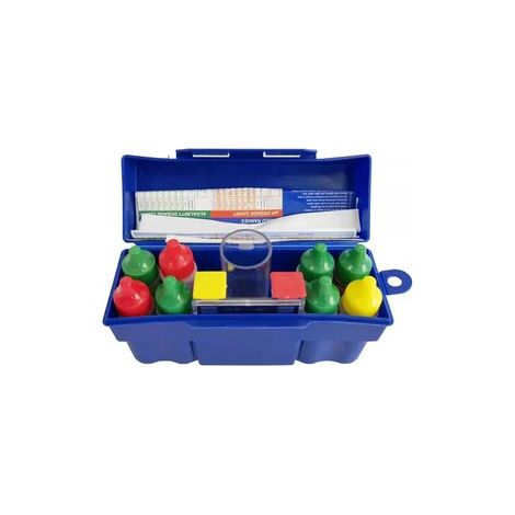 Kit d'analyse 6 voies pour piscine et spa, mesure du pH, chlore, brome, alcalinité et acidité, bandelettes précises, accessoire piscine - pièce rechange (1/5)