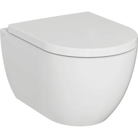 Cuvette WC suspendu sans bride VitrA M60 Vortexflush blanc avec abattant frein de chute