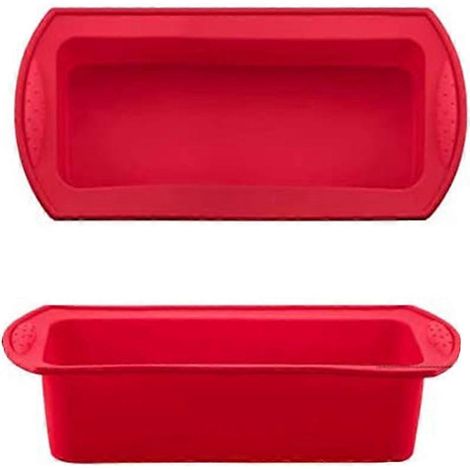 Moule à pain en silicone, lot de 2, antiadhésif, pour gâteaux et pains (1/4)