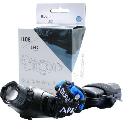 Faro a LED CREE XPE Q5 da 3W con batteria
