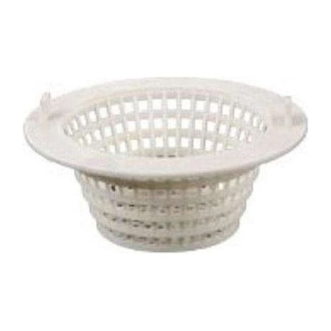 Cesta redonda para skimmer de piscina elevada - Diámetro 16 cm - Blanca