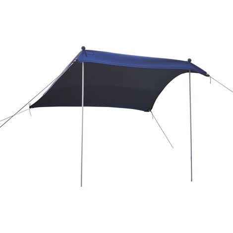Tenda da spiaggia 200 x 200 x 170 cm blu 030011114