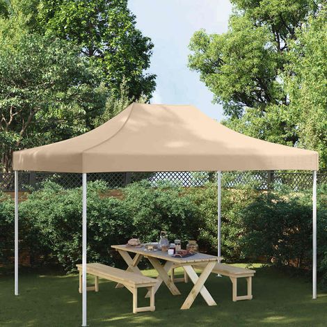 Toit de tente de réception 4,5x3 m Beige 270 g/m² (1/5)