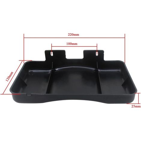 Bac d'évaporation du compresseur pour réfrigérateur congélateur bac récupérateur d'eau frigo dégivrage condensats plastique pièces bac de vidange compresseur de rechange (220 x 120 x 25 mm) (1/3)