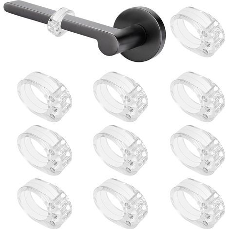 Butées de porte (lot de 10) en PVC, butées de poignée de porte, amortisseurs de porte. (1/5)