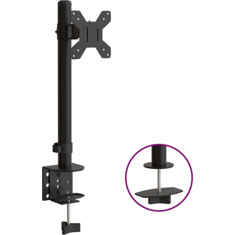 Support de moniteur noir acier VESA 75/100 mm (1/5)