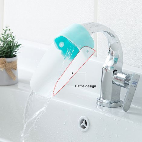 Universeller, ausziehbarer Wasserhahn für Kinder, Waschbeckenauslauf, Handwaschzubehör, grau (1 Stück pro Packung) (1/5)