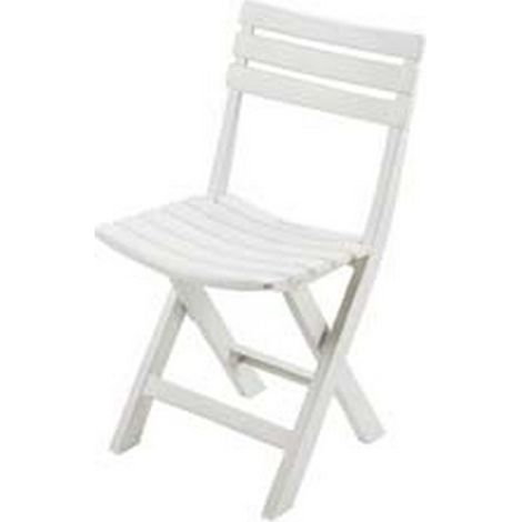 4PZ SEDIA DA GIARDINO "BIRKX" BIANCA - cm.41x46x78h. - kg.2,78