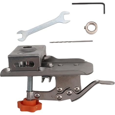 Montagevorrichtung, 35mm Verdeckte Scharnier Jig Mit Bohrer Set for Schrank Holz Möbel Tür Installation(Drilling Jig) (1/5)
