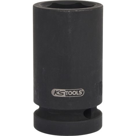 KS Tools 1 Sechskant-Kraft-Stecknuss, lang, 22 mm (1/4)