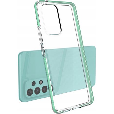 Spring Case Gel-Schutzhülle mit farbigem Rahmen für Samsung Galaxy A73, hellrosa (1/4)