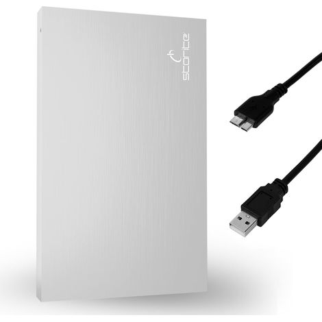Disque Dur Externe Portable 250 Go USB 3.0 2,5pouces pour PC-Argent (1/5)