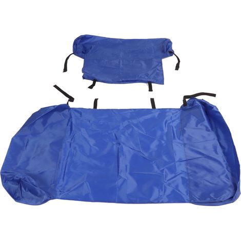 Chaise Longue Gonflable Bleu Foncé, Repliable, Inclinable, Tissu Oxford Doux, Transat Flottant pour Piscine et Sports Nautiques (1/5)