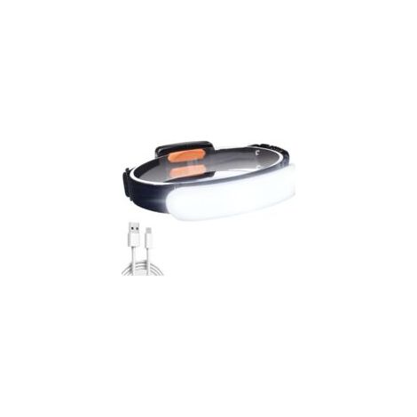 Wiederaufladbare LED-Stirnlampe (COB) mit USB-Anschluss, 1500 Lumen, 220° verstellbarem Weitwinkel, leicht und wasserdicht. Ideal für Radfahren, Camping, Wandern, Angeln und Notfälle. – Crezuo (1/4)