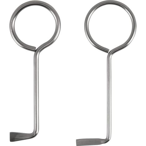 Lot de 2 Clef Passe Partout Set, Clés à Gorge Universelles en Acier Inoxydable, Ouvre presque toutes les portes, Outil d'ouverture pour Portes de Chambre et Serrures à Clé, serrurier (1/5)