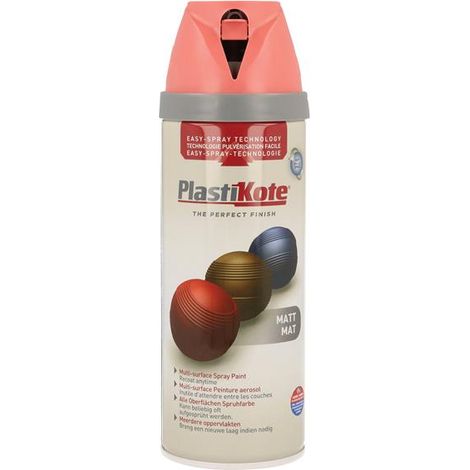 PlastiKote Twist & Spray Matte Dusty Coral Spray Paint – 400ml