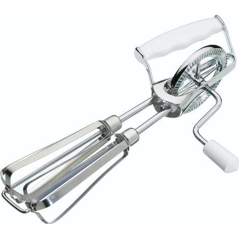 KitchenCraft Batidor de Mano, Batidor Triturador, Mezclador Manual, 25 cm