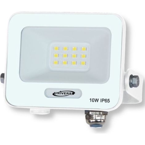 TRADE SHOP - Faro Proiettore Smd Led Floodlight 10w Slim Ip65 Bianco Luce 3000k 4000k 6500k Ek05-10w-b - -Bianco Naturale      -