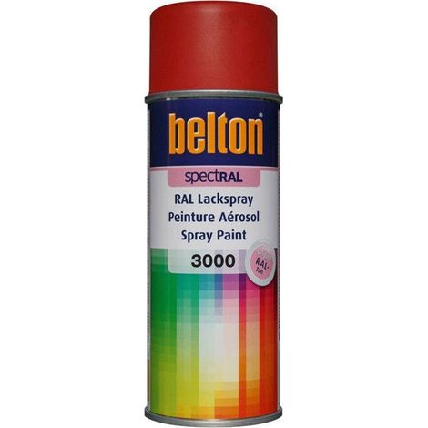 Bombe peinture - AUTO K - RAL 3000 - Rouge Feu - Mat - 400 ml