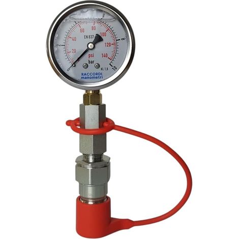 Messset, Manometer 0-10 bar, Schnellkupplung (1/5)