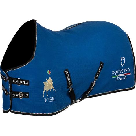 Coperta per cavallo Equestro fise imbottitura termica chiusura regolabile (1/3)