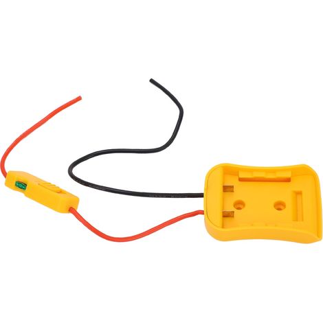 Support d'alimentation pour batteries DCB205, base d'adaptateur de batterie 20V avec fusible 30A, connecteur de convertisseur de batterie robotique de calibre 14, adaptateur de roue motorisée DIY pour (1/5)