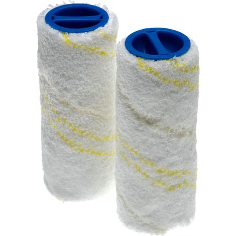 vhbw 2x rullo con spazzola in microfibra (set) sostituisce Kärcher 2.055-007.0 (grigio), 2.055-006.0 per lavapavimenti - Doppia confezione