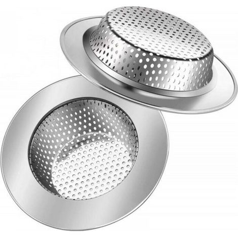 2pcs Stainless Steel Sink Strainers (7.5cm) for Kitchen Bathroom Sink MUMU