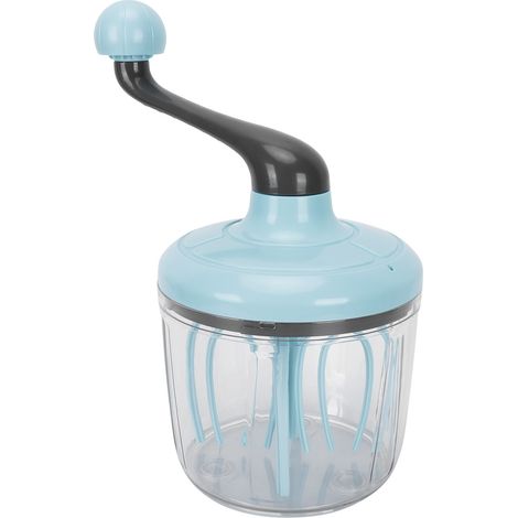 Fouet à crème semi-automatique manuel pour œufs et lait, accessoire de cuisine vert (1/5)