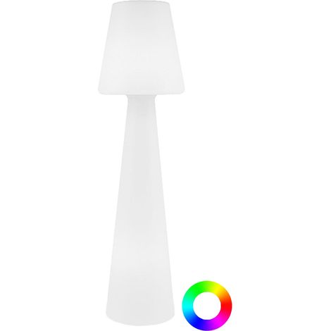 Newgarden – Lampadaire LED rechargeable 165 cm – Usage intérieur et extérieur – Lumière RGB et blanche – IP54 – Télécommande incluse