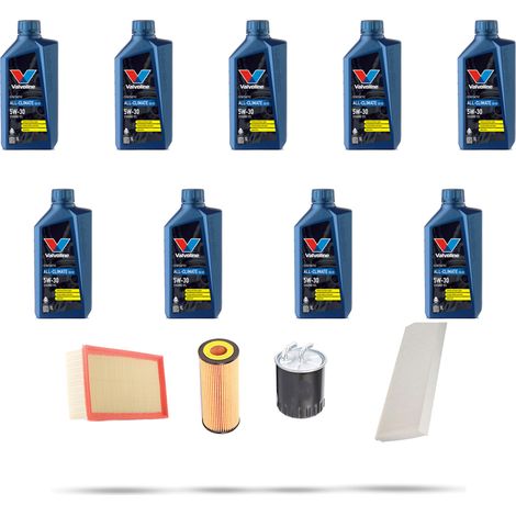 Kit tagliando 4 FILTRI e 9L OLIO compatibile con Mercedes Vito II (639) 111 CDI 85kw Dal 2006 (1/5)