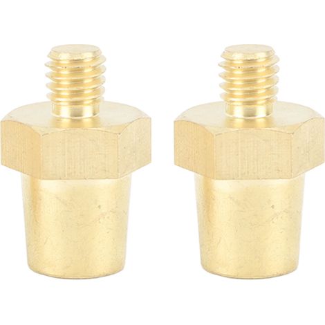 Lot de 2 bornes de batterie en laiton, adapté aux câbles de 9,2 mm pour connexion positive et négative (1/5)