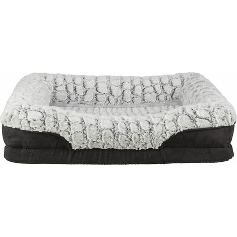 Vital Bett Lino, eckig 70 55 cm schwarz/grau