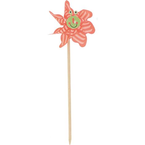 Esschert Design Windrad Schnecke Grün & Pink