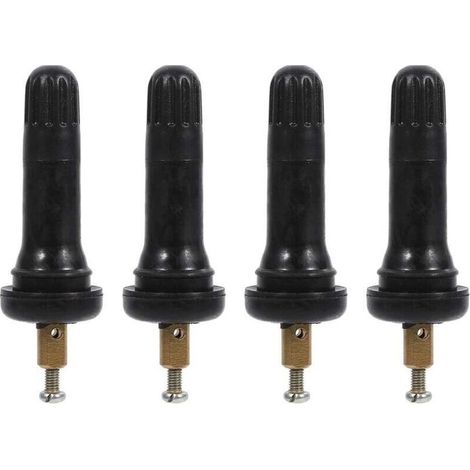 4pcs Capteur de Pression, Système de Surveillance de la Pression des Pneus TPMS Capteur Stem Valve (1/4)