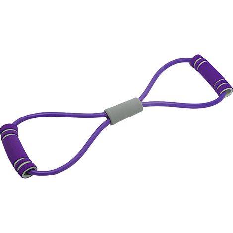 Bande de résistance en forme de 8, PVC élastique polyvalent pour étirement des bras, épaules, jambes, fitness et sports (1/5)