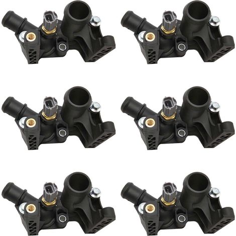 Six boîtiers de thermostat de système de refroidissement 7M5G-8K556-AC compatibles avec Fiesta/Focus 2012-2016 (1/5)